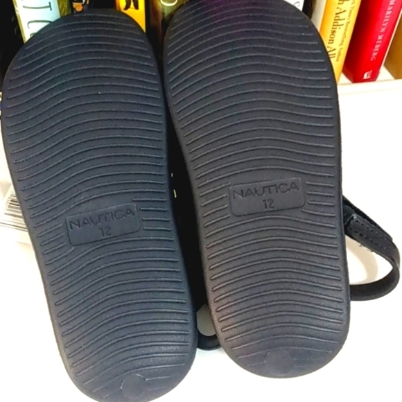NAUTICA BOYS NAVY WHITE LIME SANDALS SIZE 12 TODDLER - Picture 9 of 11